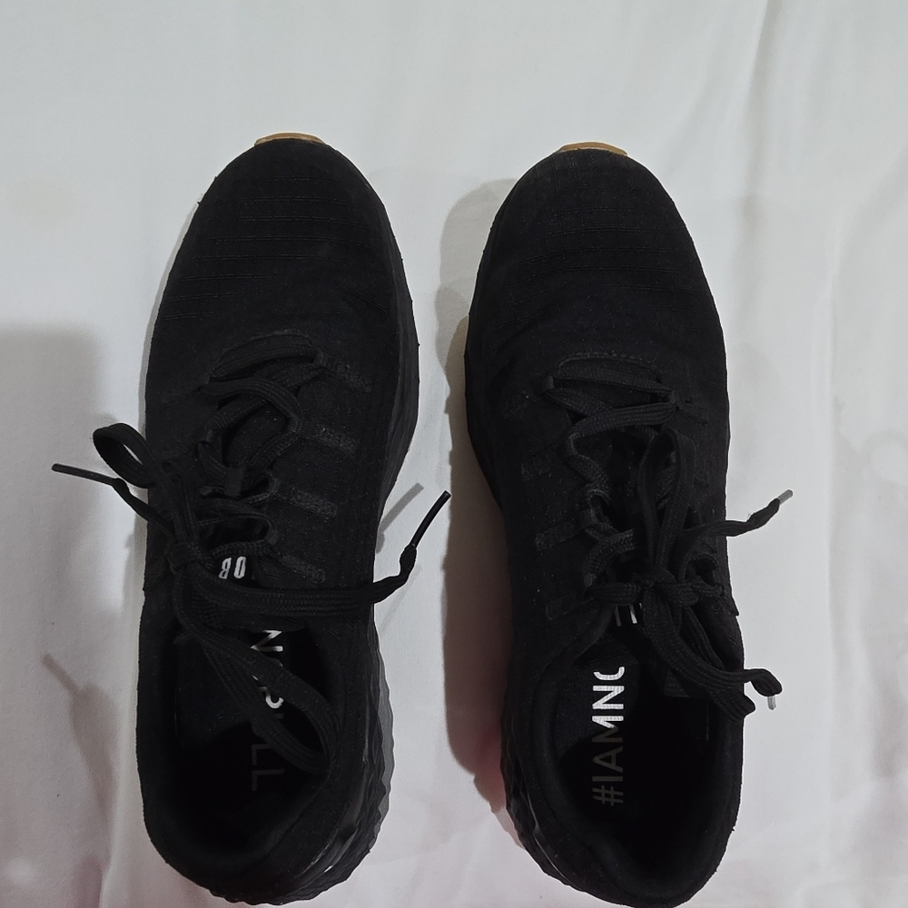 NOBULL Black Gum Athletic Sneaker Lace Up Breathable woman's Shoe 8
